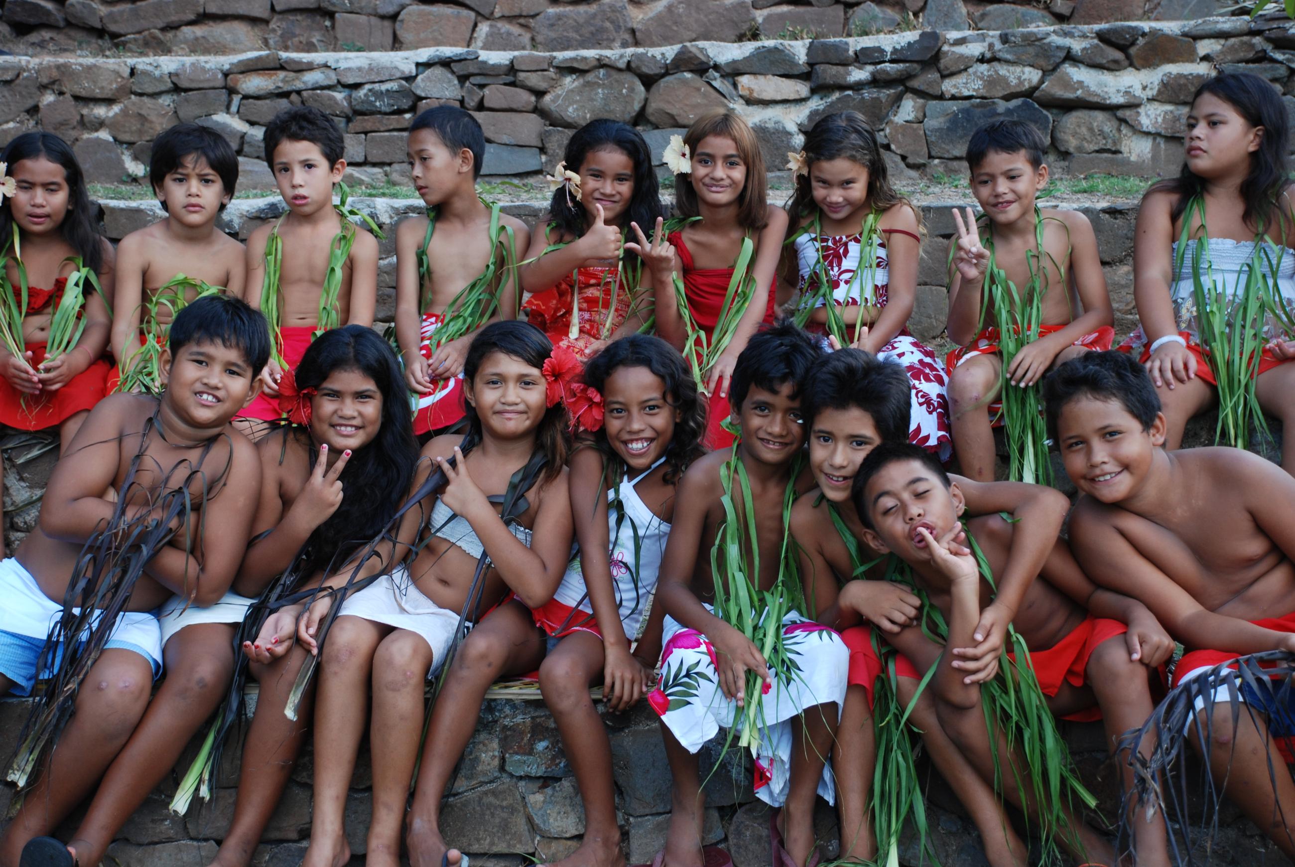 kids at Atitia center on Moorea